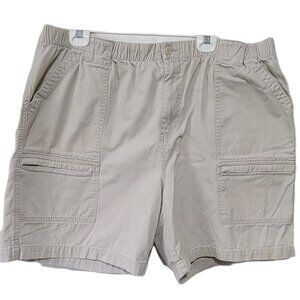 Outer Rim Cargo Shorts 42 Men's Khaki Outdoor/Hiking Shorts Elastic Waist
